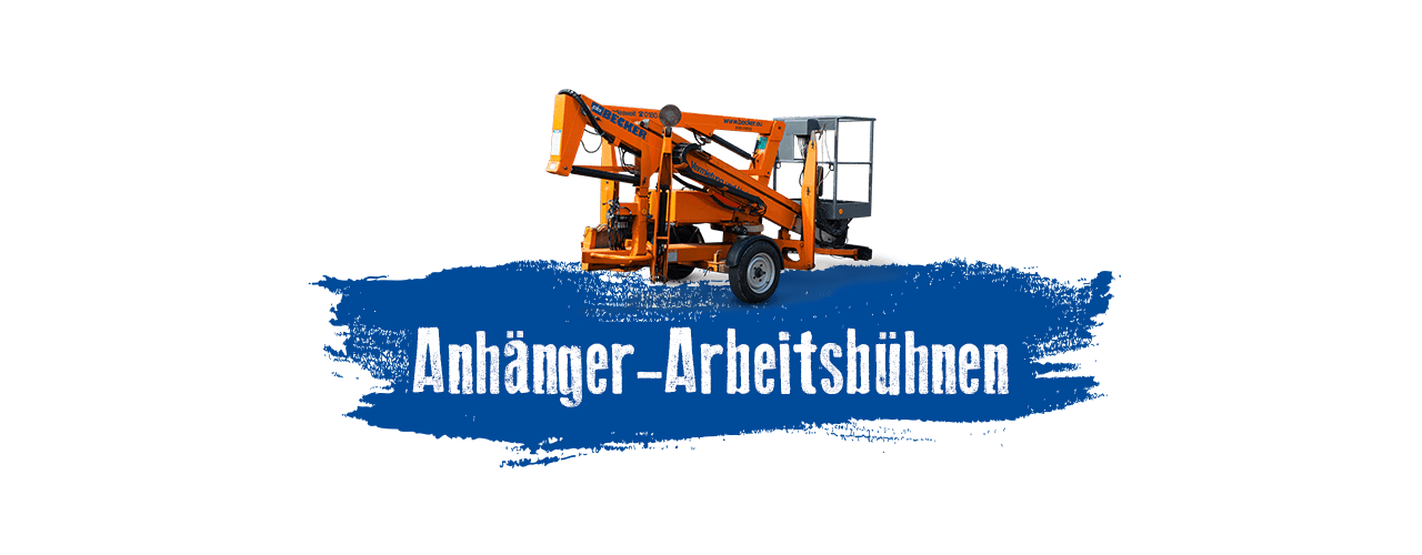 Anhänger-Arbeitsbühnen mieten bei BECKER