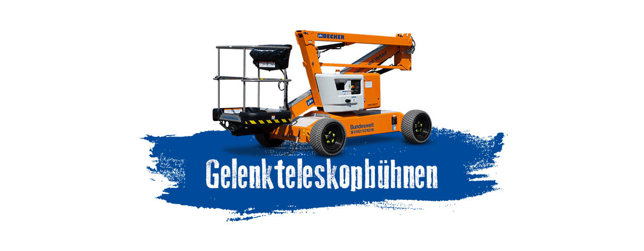 Gelenkteleskopbühnen mieten bei BECKER