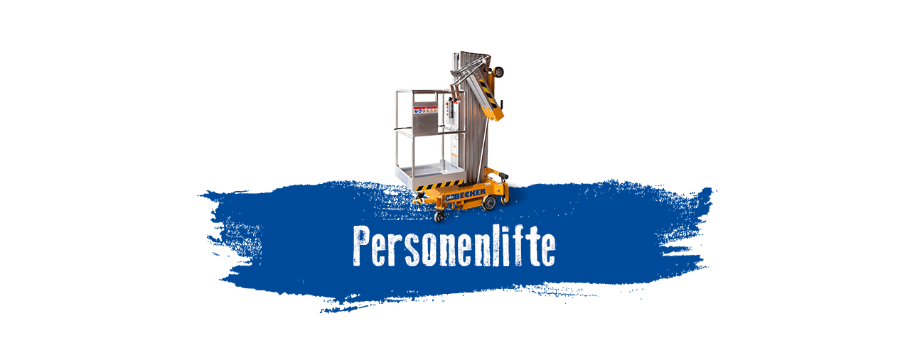 Personenlifte mieten bei BECKER Personenlifte mieten bei BECKER