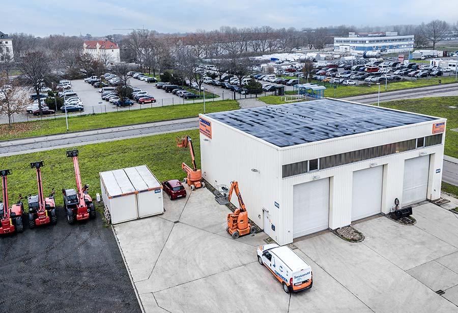 Arbeitsbühnen in Leuna mieten mit unserem Übergabeplatz